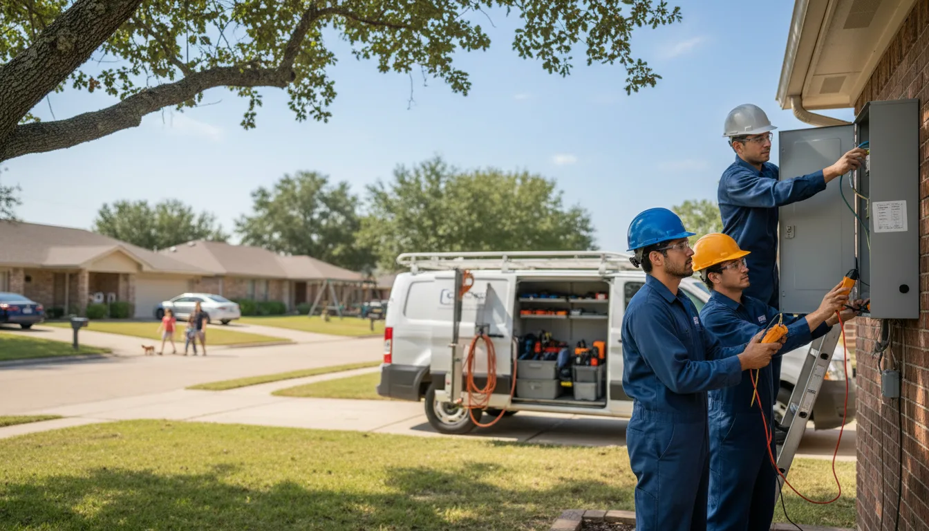 Certified electrician providing emergency electrical services in Littlefield, TX